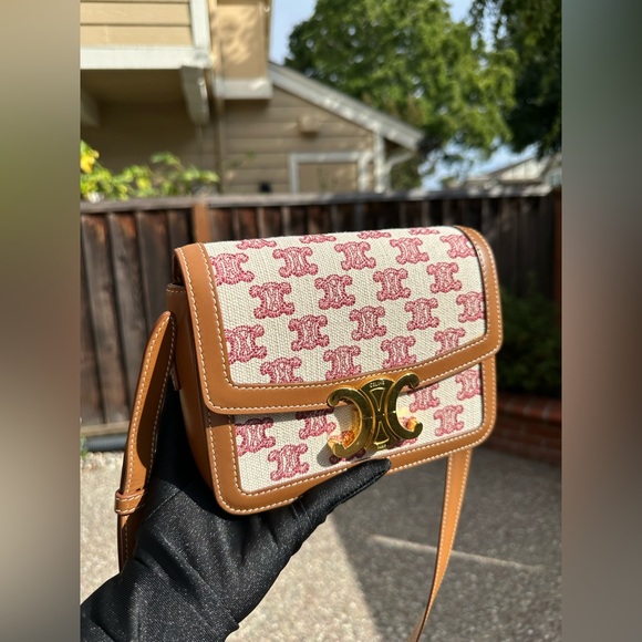 Celine Teen Triomphe Limited Edition Women Handbag Crossbody Shoulder Bag - Picture 10 of 16